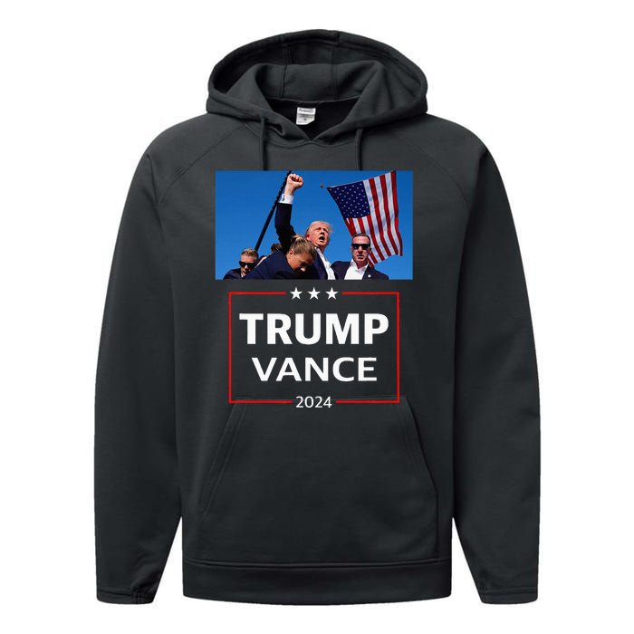 Donald Trump J.D. Vance 2024 Election Rally Campaign Event Performance Fleece Hoodie