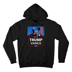 Donald Trump J.D. Vance 2024 Election Rally Campaign Event Hoodie