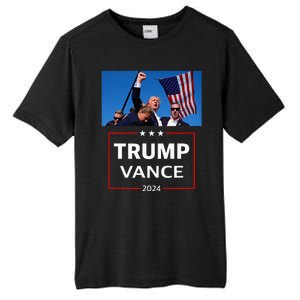 Donald Trump J.D. Vance 2024 Election Rally Campaign Event Tall Fusion ChromaSoft Performance T-Shirt