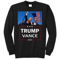 Donald Trump J.D. Vance 2024 Election Rally Campaign Event Tall Sweatshirt