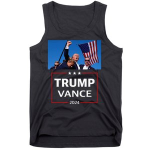 Donald Trump J.D. Vance 2024 Election Rally Campaign Event Tank Top