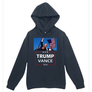 Donald Trump J.D. Vance 2024 Election Rally Campaign Event Urban Pullover Hoodie