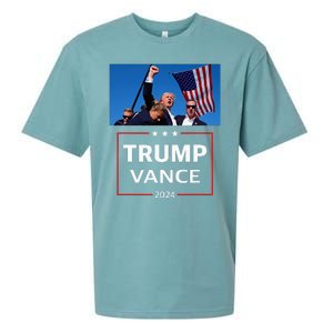 Donald Trump J.D. Vance 2024 Election Rally Campaign Event Sueded Cloud Jersey T-Shirt