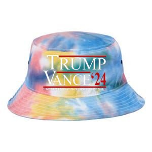 Donald Trump Jd Vance 2024 Not Friends With School Shooters Tie Dye Newport Bucket Hat