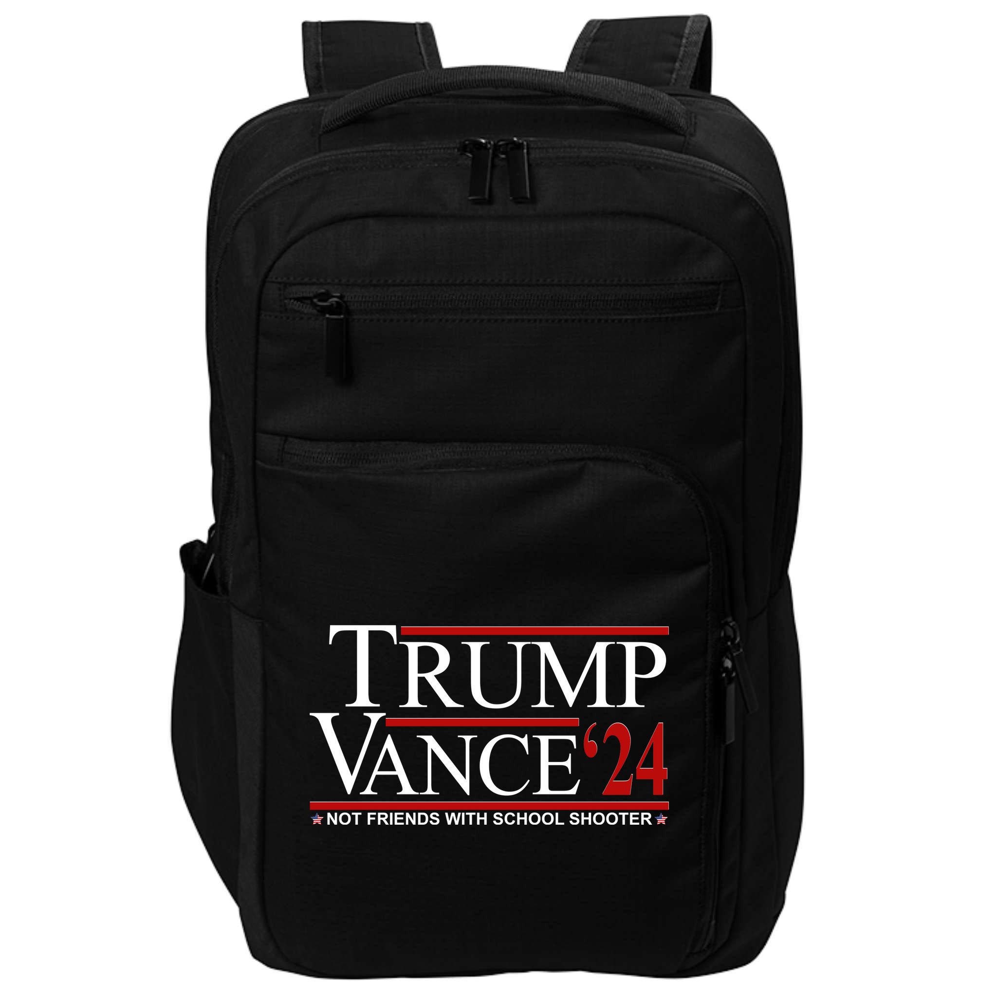Donald Trump Jd Vance 2024 Not Friends With School Shooters Impact Tech Backpack