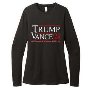 Donald Trump Jd Vance 2024 Not Friends With School Shooters Womens CVC Long Sleeve Shirt