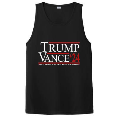 Donald Trump Jd Vance 2024 Not Friends With School Shooters PosiCharge Competitor Tank
