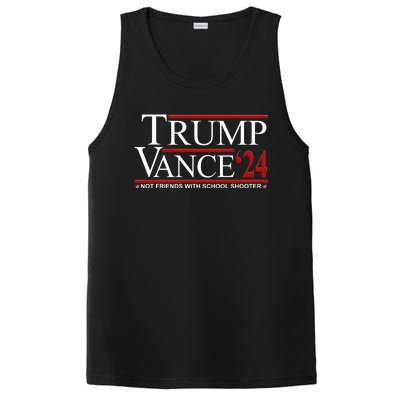 Donald Trump Jd Vance 2024 Not Friends With School Shooters PosiCharge Competitor Tank