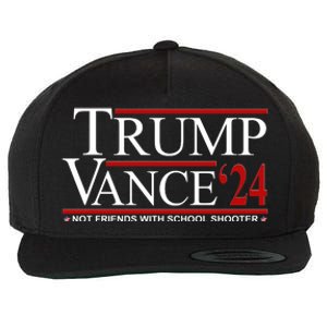 Donald Trump Jd Vance 2024 Not Friends With School Shooters Wool Snapback Cap