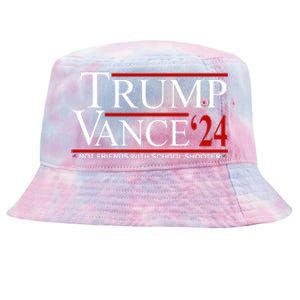 Donald Trump Jd Vance 2024 Not Friends With School Shooters Tie-Dyed Bucket Hat