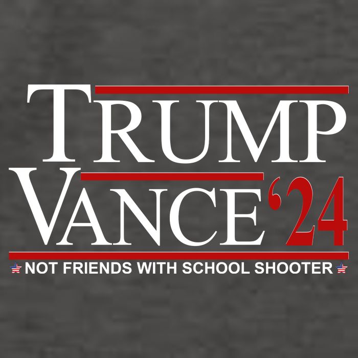 Donald Trump Jd Vance 2024 Not Friends With School Shooters Vector Backpack