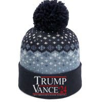 Donald Trump Jd Vance 2024 Not Friends With School Shooters The Baniff Cuffed Pom Beanie