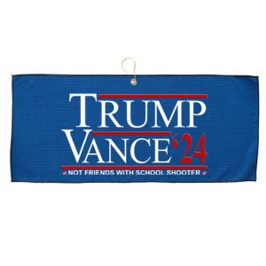 Donald Trump Jd Vance 2024 Not Friends With School Shooters Large Microfiber Waffle Golf Towel