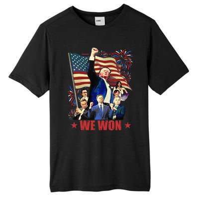 Donald Trump J.D Vance 2024 Made History Trump Legend Tall Fusion ChromaSoft Performance T-Shirt