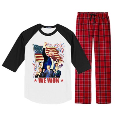 Donald Trump J.D Vance 2024 Made History Trump Legend Raglan Sleeve Pajama Set