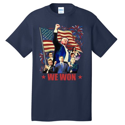 Donald Trump J.D Vance 2024 Made History Trump Legend Tall T-Shirt