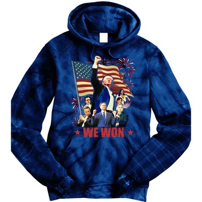 Donald Trump J.D Vance 2024 Made History Trump Legend Tie Dye Hoodie