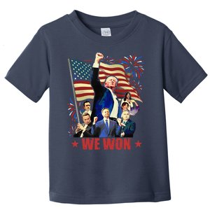 Donald Trump J.D Vance 2024 Made History Trump Legend Toddler T-Shirt