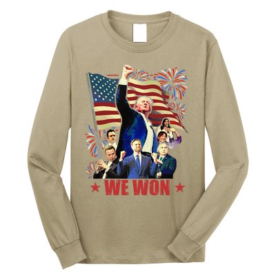 Donald Trump J.D Vance 2024 Made History Trump Legend Long Sleeve Shirt