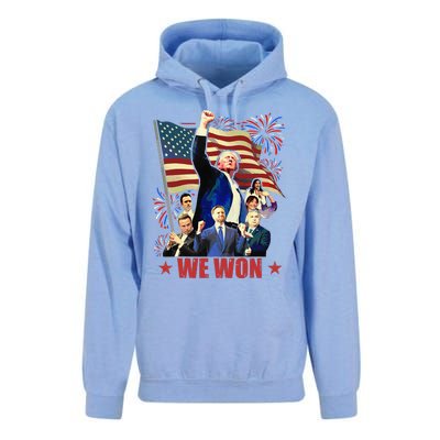 Donald Trump J.D Vance 2024 Made History Trump Legend Unisex Surf Hoodie