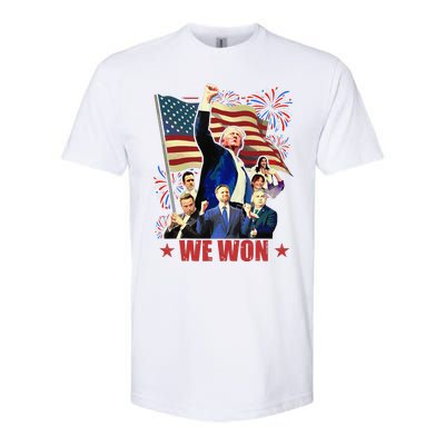 Donald Trump J.D Vance 2024 Made History Trump Legend Softstyle CVC T-Shirt