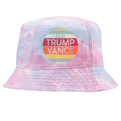 Donald Trump Jd Vance 2024 Retro Style Tie-Dyed Bucket Hat