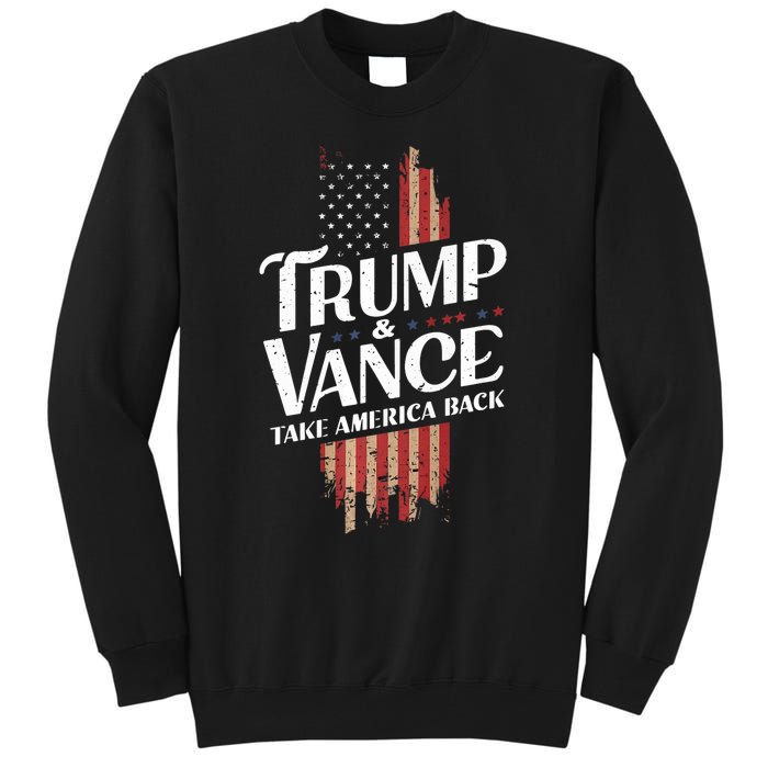 Donald Trump Jd Vance 2024 Vintage Design Tall Sweatshirt