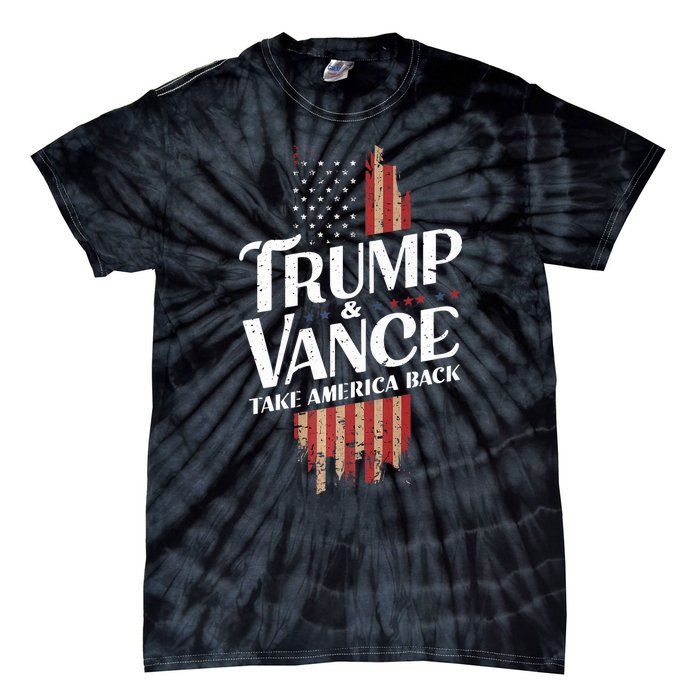 Donald Trump Jd Vance 2024 Vintage Design Tie-Dye T-Shirt