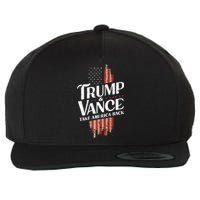 Donald Trump Jd Vance 2024 Vintage Design Wool Snapback Cap