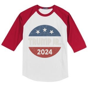 Donald Trump Jr For President 2024 Trump Republican Us Flag Cute Gift Kids Colorblock Raglan Jersey