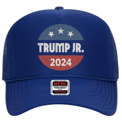 Donald Trump Jr For President 2024 Trump Republican Us Flag Cute Gift High Crown Mesh Back Trucker Hat