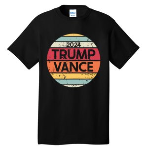 Donald Trump Jd Vance 2024 Retro Style Tall T-Shirt