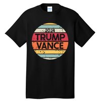 Donald Trump Jd Vance 2024 Retro Style Tall T-Shirt