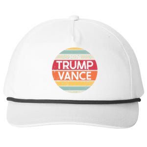 Donald Trump Jd Vance 2024 Retro Style Snapback Five-Panel Rope Hat