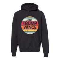 Donald Trump Jd Vance 2024 Retro Style Premium Hoodie