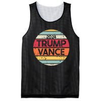 Donald Trump Jd Vance 2024 Retro Style Mesh Reversible Basketball Jersey Tank