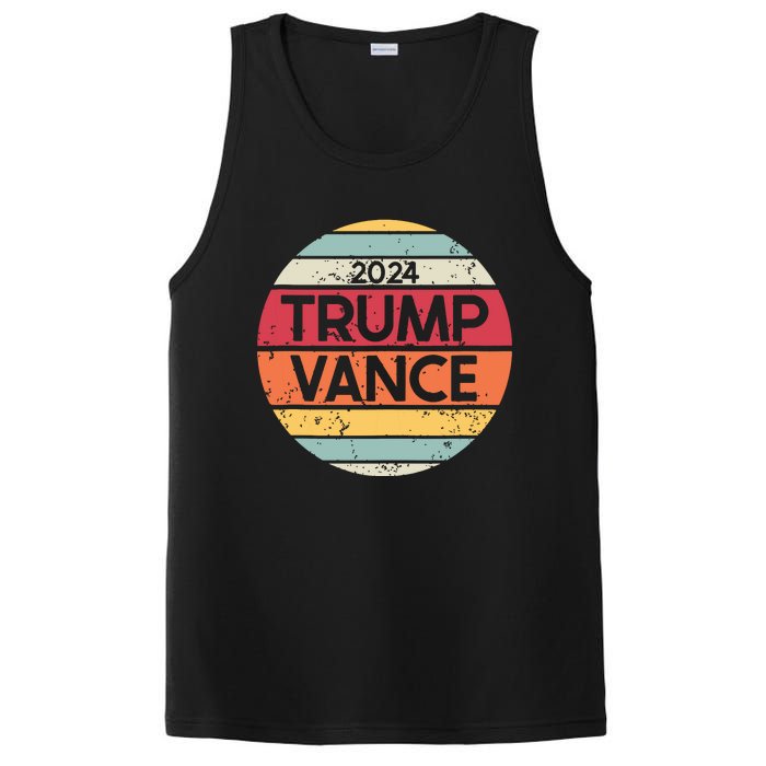 Donald Trump Jd Vance 2024 Retro Style PosiCharge Competitor Tank