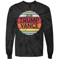 Donald Trump Jd Vance 2024 Retro Style Tie-Dye Long Sleeve Shirt