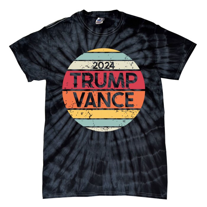 Donald Trump Jd Vance 2024 Retro Style Tie-Dye T-Shirt