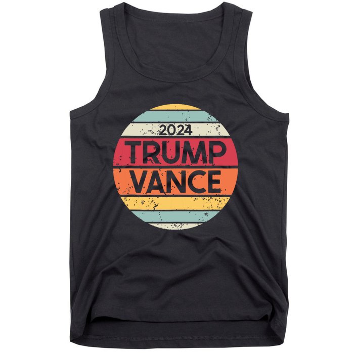 Donald Trump Jd Vance 2024 Retro Style Tank Top