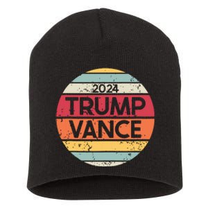 Donald Trump Jd Vance 2024 Retro Style Short Acrylic Beanie