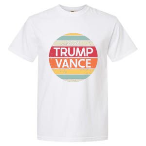 Donald Trump Jd Vance 2024 Retro Style Garment-Dyed Heavyweight T-Shirt