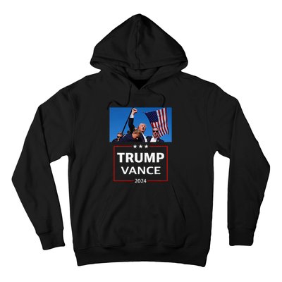 Donald Trump J.D. Vance 2024 Election Rally Campaign Event Hoodie