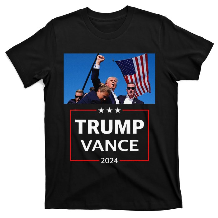 Donald Trump J.D. Vance 2024 Election Rally Campaign Event T-Shirt