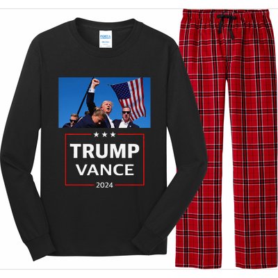 Donald Trump J.D. Vance 2024 Election Rally Campaign Event Long Sleeve Pajama Set