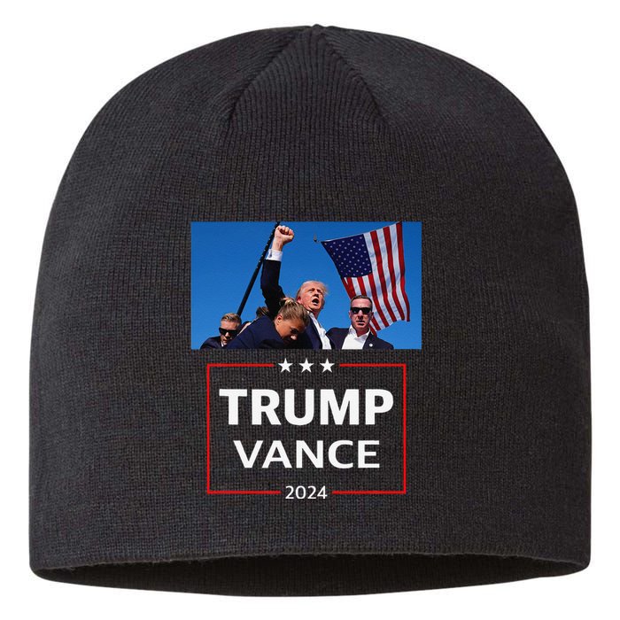 Donald Trump J.D. Vance 2024 Election Rally Campaign Event Sustainable Beanie