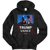 Donald Trump J.D. Vance 2024 Election Rally Campaign Event Tie Dye Hoodie