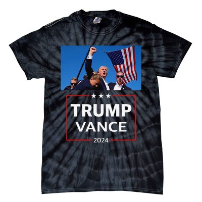 Donald Trump J.D. Vance 2024 Election Rally Campaign Event Tie-Dye T-Shirt