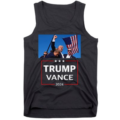 Donald Trump J.D. Vance 2024 Election Rally Campaign Event Tank Top