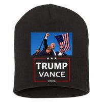 Donald Trump J.D. Vance 2024 Election Rally Campaign Event Short Acrylic Beanie